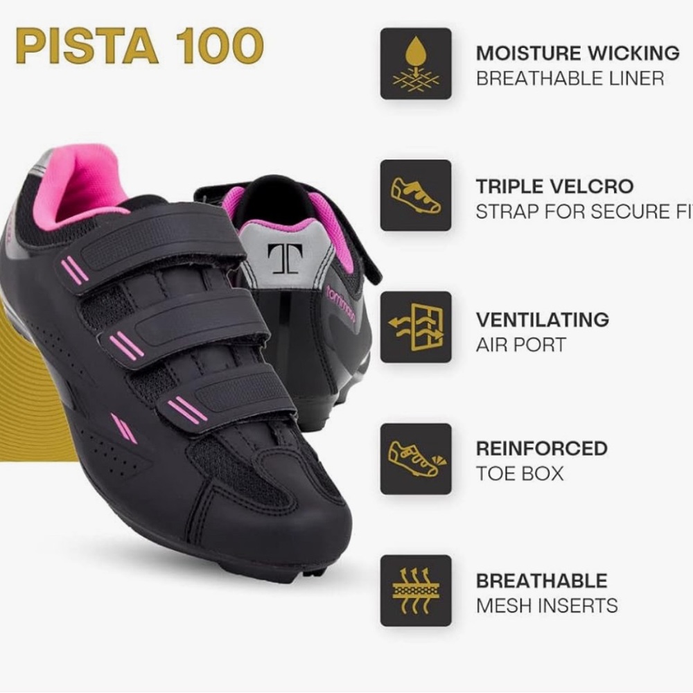 Tommaso size 8.5 women’s cycling, bicycle shoes